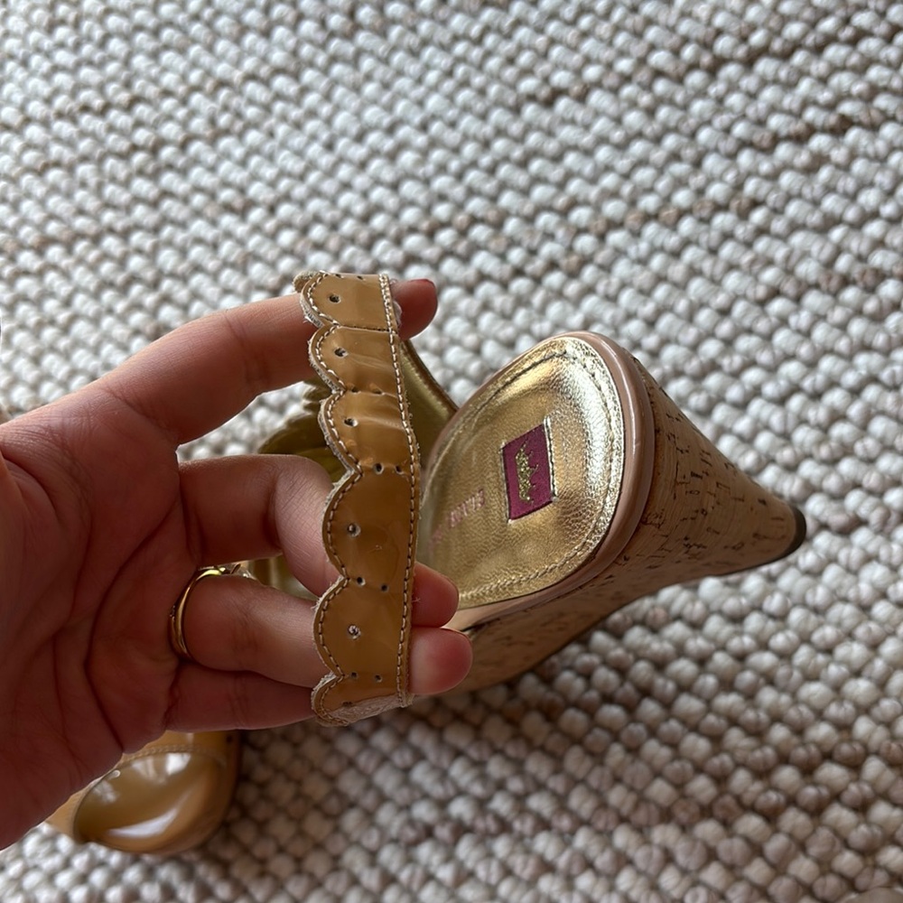 Elaine Turner Wedge Sandals with Slingback - Picture 5 of 5